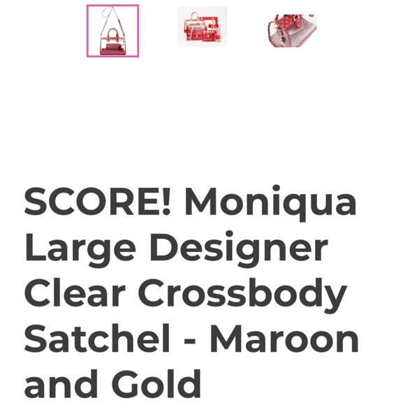 NWT SCORE! GameDay Bag in blue and gold - Picture 11 of 11